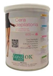 DEPIL-OK Latta Cera temprata Menta 800 g, Nero, Estandar