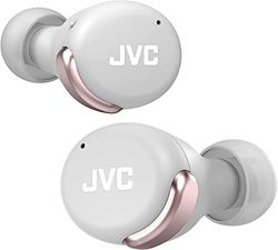 JVC Auriculares Inalámbricos Cancelación de Ruido - Compact True Wireless Earbuds Bluetooth 5.2, Modo Baja Latencia, Batería con 21H de reproducción, Resistencia al Agua (IPX4) HA-Z330T-P (Rosa)