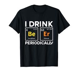 Química Divertida Cerveza Regalo Cerveza Cerveza Mesa Periódica Camiseta