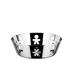Alessi Girotondo | AKK03 Designkorg med perforerad kant, stål, polerad, 18 cm