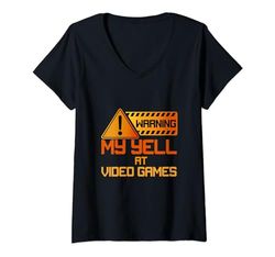 Mujer Divertido Video Gaming Nerd PC Gamer, Juegos Camiseta Cuello V