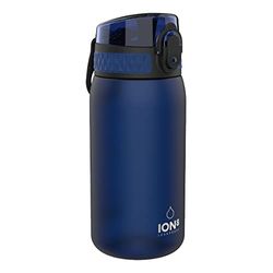 ION8 Kinder Waterfles, 350ml/12 oz, Lekvrij, Makkelijk te Openen, Veilige Vergrendeling, Vaatwasserbestendig, BPA-vrij, Draaghendel, Makkelijk Schoon te Maken, Geurvrij, Koolstofneutraal, Donkerblauw