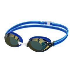 Speedo Vanquisher 3.0 Mirror simglasögon för unisex barn, koboltpop/kobolt/guldspegel, en storlek