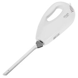 Adler - Cuchillo eléctrico, 180 W, blanco