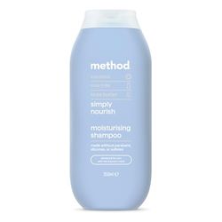 Method Moisturising Shampoo, Simply Nourish, Coconut, Rice Milk & Shea Butter Scent, Sulphate-Free, 350ml