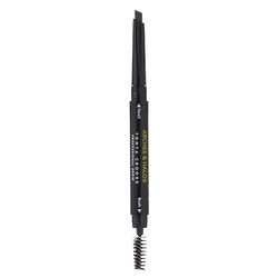 Arches & Halos Angled Brow Shading Pencil - Double Sided Eyebrow Filler and Spoolie - Angled Brush Design for Precise Shaping and Styling - Buildable, Easy Blend Pigment - Dark Brown - 0.35 g