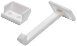 Merriway BH00021 (10 Pcs) Child Safety Catches for Drawers and Cupboards, White Plastic - Pack of 10 Pieces