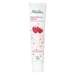 Melvita - Pasta de Dientes Infantil Sabor Fresa - Fórmula Natural Suave para Higiene Bucal Divertida - Sabor Agradable que Fomenta el Cepillado - Tubo 75 ml