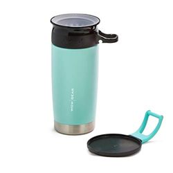 WOW - Botella SS de doble pared 400 ml - Turkis/Negro