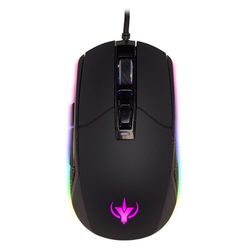 SPYCO Action MO-101, Souris de Jeu Ergonomique, 7200 DPI, lumière RVB avec 6 Effets de Couleur, Poids 123 g, 7 Boutons programmables, Fil tressé