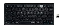 Kensington Draadloos mini-toetsenbord via Bluetooth of USB 3.0 – compact QWERTY IT multiapparaat en dual wireless, compatibel met Windows, Mac, iOS en Chrome OS (K75502IT)