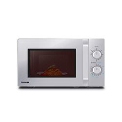 Toshiba MW2-MG20PF(SL) forno a microonde con grill croccante e funzione di cottura combinata, 5 livelli di potenza, potenza grill 1000 W, argento