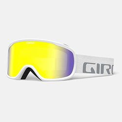 Giro Cruz Gafas de esquí, Hombre, White Wordmark Amarillo Boost, Talla única