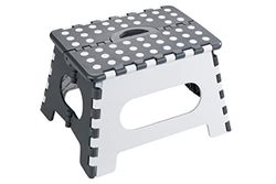 Maximex Tabouret pliant Secura, escabeau pliant, extrêmement robuste et d'une capacité de charge atteignant 350 kg, surface de marche antidérapante extra-large, matière robuste, 35 x 22 x 27 cm