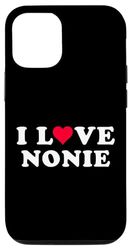 Carcasa para iPhone 15 I Love Nonie Matching Girlfriend & Novio Nonie Nombre