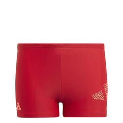 adidas 3 Bar Log Boxer Costume da Bagno da Competizione Unisex Bambino