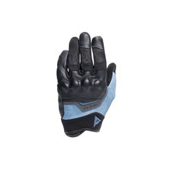 DAINESE - Gants Ermex, Gants de moto d'été pour femme, respirants avec inserts en mesh, protections rigides des articulations, renforts en cuir, écran tactile, M, Noir et Bleu