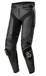 Alpinestars Men's Missile V3 Leather Motorcycle Trousers Pants, Black, 48 (EU)