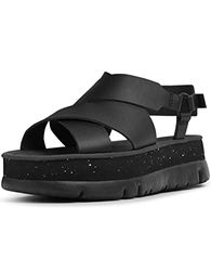 Camper Oruga Up Sandal voor dames, zwart, 35 EU, zwart, 35 EU