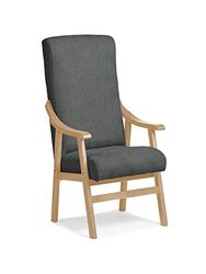 Abuelo a Gusto Chaise Goya, Simili Cuir Hêtre, Marengo, Natural