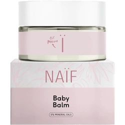 Naïf, Baby Balm Parfumvrij voor Baby & Kids, Vette baby zalf voor de extra schrale plekjes, Verzacht en herstelt de allerjongste huid en ondersteunt de huidbarrière, Zonder parfum, 100% Vegan, 75ML