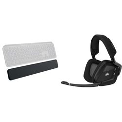 Logitech MX Palm Rest & Corsair VOID RGB Elite Wireless (7.1
