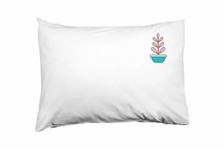 Bona Basics Funda de Almohada Decorativa, poliéster, Blanco 1, 35 x 50 cm