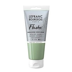 Lefranc Bourgeois vinilo Pintura Acrílica, extra fina color de vinilo para artistas, Irisierende Grüne Erde, 80ml Tube - Vinylfarbe