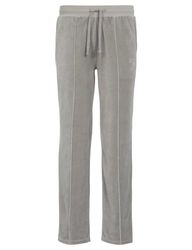 Emporio Armani Jacquard Chenille Herenbroek met Pintuck Detail en Bold Logo Sweatpants, pebble, XL