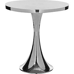 Safavieh EAF5500A Carson bijzettafel, aluminium, 46 x 46 x 49,02 cm, zilverkleurig