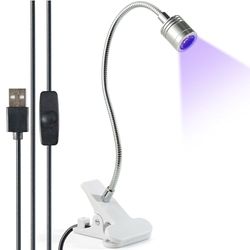Cheerhom UV Lamp for Gel Nails, 5 W UV Lamp for Nail Dryer, UV Lamp for Nail Gel American Use, 3 W LED Professional Nail Lamp, Small UV Nail Gel Lamp, Mini UV Lamp for Nail Gel