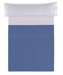 Sábana Sabana Encimera Color Azulón - Cama de 200 50% algodón / 50% polyester - 144 hilos, Gramage: 115