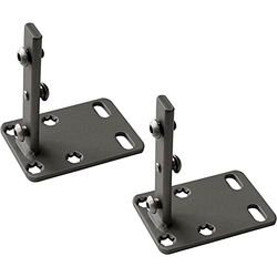 PEKA 200.111.43 Voorhouderset Slim KB 150 mm voor onderkast, zijwanduittrekbaar met diagonale aanpassing, staal antraciet, zilver