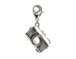 INNSPIRO Metal hänge NICE CHARMS svart kamera med karbinhake 18x13mm. 25u., 21x22mm., Metall, Ingen ädelsten