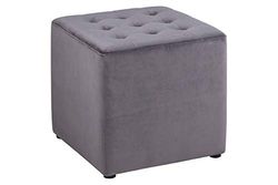 AC Design Furniture Bryan 68890 - Sgabello, Colore: Grigio, L/B/H ca. 38/38/36 cm