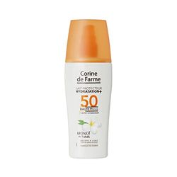 Corine de Farme - Protector Solar Hidratante+ SPF50 Monoi - Protección UVA-UVB - Leche sin Parabenos - Resistente al Agua - Fabricación Francesa - 150 ml