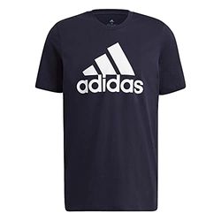 adidas M Bl Sj T, T-Shirt Unisex-Adulto, Blu (Tinley)/Bianco, XS