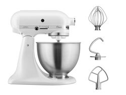 Kitchenaid 5K45SSBFW Classic Stand Mixer K45 - Matt White, 700034342