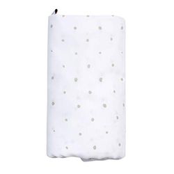 Motherhood XXL GOTS Serviette de toilette 100% coton biologique points gris clair 130 x 130 cm