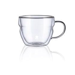 MasterPRO Foodies Mixolology - 380 ml di coppa - realizzato con doppia parete di vetro borosilico resistente - tazze pratiche adatte a microonde - eleganti e resistenti