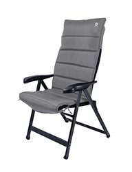 Bo-Camp - Cojín para Silla - Universal - Acolchado - Poliéster - Gris