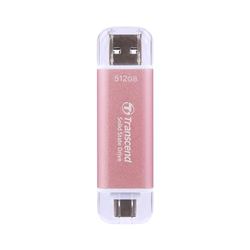 Transcend SSD Portable ESD310P 512GO, 10 Gbit/s, Type-A/Type-C Compatible avec PS4/PS5 – TS512GESD310P