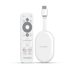 THOMSON Google TV Go Cast 150, 4K UHD, Dongle de Streaming, Dolby Atmos, Dolby Digital+, Control de Voz, Googlecast, SDRAM 2 GB, Memoria Flash 8 GB, Adaptador de Corriente multiconector