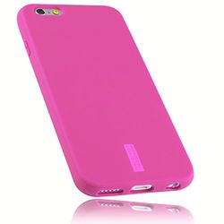 mumbi fodral kompatibelt med iPhone 6/6S mobiltelefonfodral rosa med rosa ränder