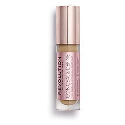 Revolution Conceal & Define Concealer, Correttore per Makeup Viso Leggero, Copertura Totale a Lunga Durata, C10, 4g