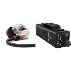Sennheiser IE 100 PRO Dynamic In-Ear Monitoring Headphones, Clear & Behringer POWERPLAY P2 Ultra-Compact Personal In-Ear Monitor Amplifier