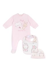 Chicco Presentlåda: haklapp hatt set pojkar och småbarn (3-pack) pojke, Rosenröd, 1-3 mesi