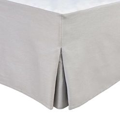 Tour DE LIT Cache SOMMIER 90 X 190 CM + 30 CM Gris Clair