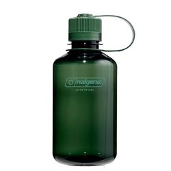 Nalgene Sustain Butelka na wodę z tritanu, bez BPA, wykonana z materiału pochodzącego w 50% z tworzywa sztucznego, 473 ml, wąski otwór, jadeit