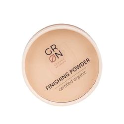 Grn shades of nature 30798 polvo de acabado cosmético orgánico ceniza blanca - polvo compacto con efecto mate - textura ligera, minerales naturales - vegano - sin talco - 9 g